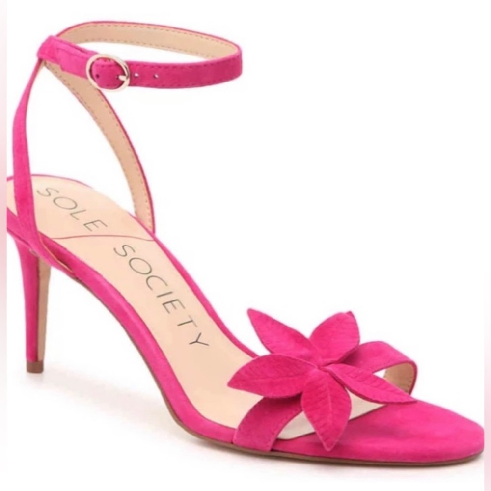 NWT *SOLE SOCIETY* Suede *ASHLIN* Heels … 🌺HAWAIIAN ORCHID🌺 … Size: 8.5 M